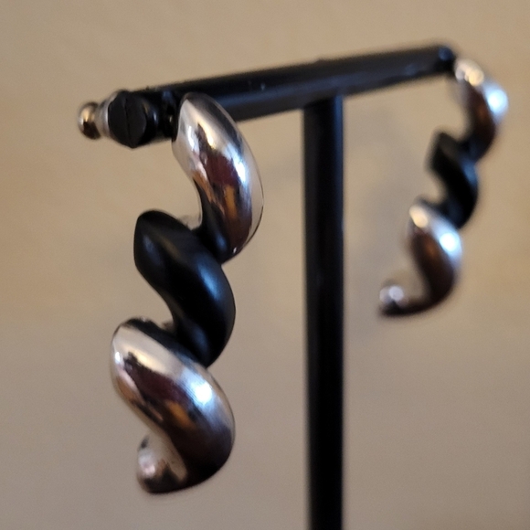 Vintage Mexican Sterling Silver Earrings ca.1970 - Picture 4 of 5